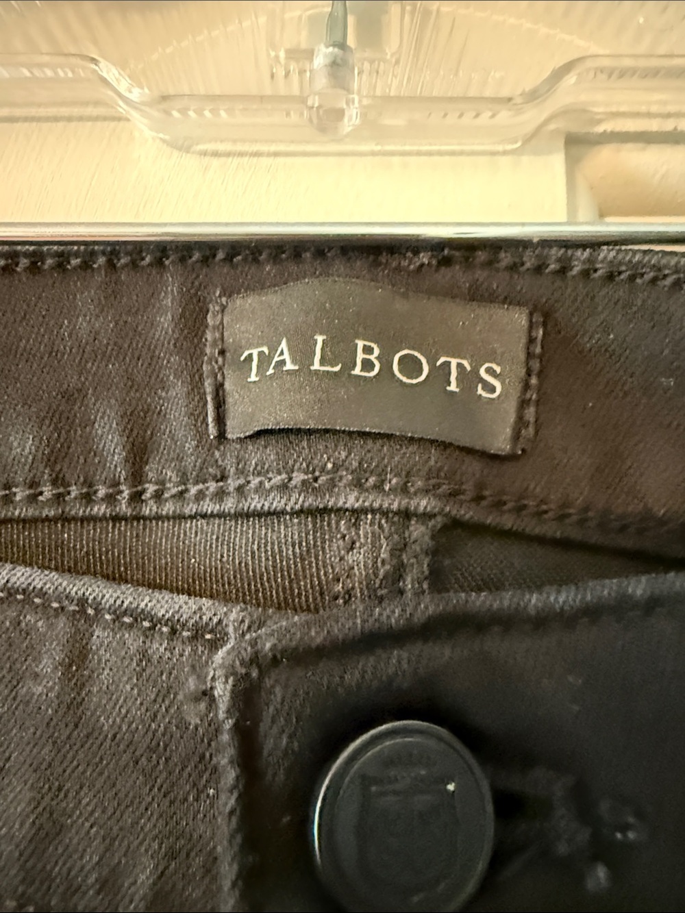Talbots Black Straight-Leg Trousers - Picture 2 of 5